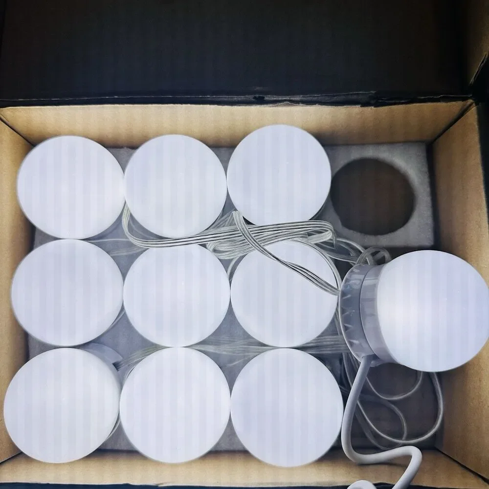 Make Up Mirror Light 10 LED Kit Bulbs Vanity Lights Dimmable Lamp Hollywood Glam